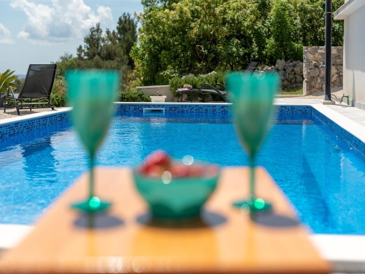 Scenic Sea View,Three Bedroom Villa With Pool Trogir Bagian luar foto