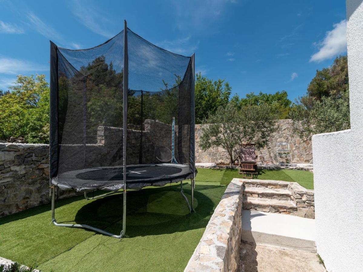 Scenic Sea View,Three Bedroom Villa With Pool Trogir Bagian luar foto
